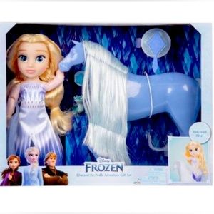 Large 14” Disney's Frozen Elsa the Snow Queen Doll with Water Nokk